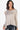 Stylish cold shoulder long sleeve knit top, ideal for versatile fashion, Beige