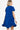  Back view of Royal Blue Dress highlighting its flowy and elegant design.