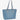 Front view of PU Leather Tote Bag, showcasing sleek and sophisticated design with spacious interior, Color Blue