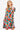 Vibrant Summer Mini Dress front view on model.