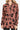 Women's Animal Print Button-Up Knit Shacket in Brick