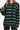 Women's Drawstring Striped Dropped Shoulder Hoodie